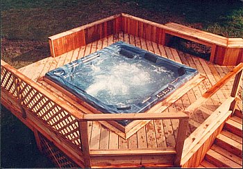 hot tub deck