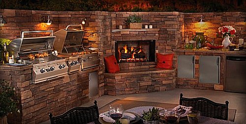 Stone Outdoor Kitchen