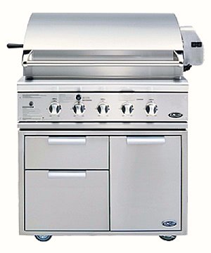 DCS BGB36 grill in cart