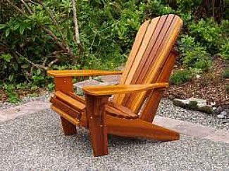 cedar adirondack chair