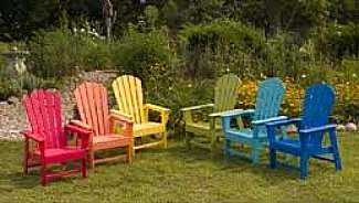 Adirondack Chairs in Colors