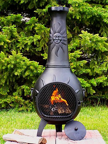 metal chiminea