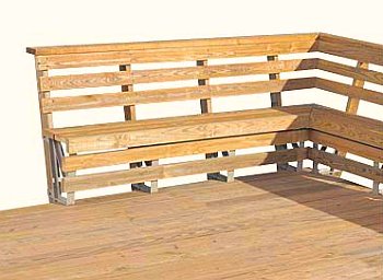 Deck Bench as Railing