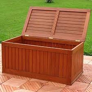 wooden deck storage box