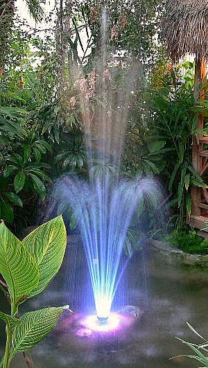 lighted fountain