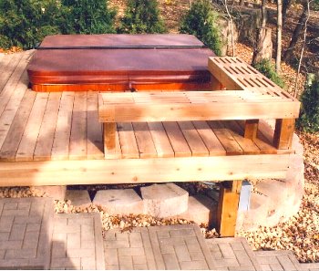 hot tub deck