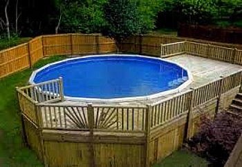 Partial Surround Pool Deck