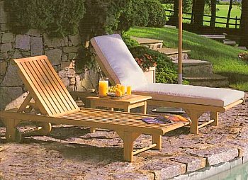 teak lounge chair