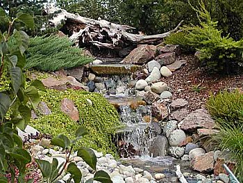 Waterfall Large with Stones